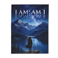 I AM: AM I Arctic Night Fleece Blanket — Inspirational Mountain Lake Throw